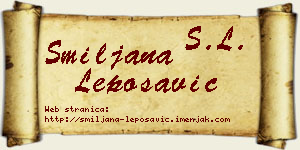 Smiljana Leposavić vizit kartica